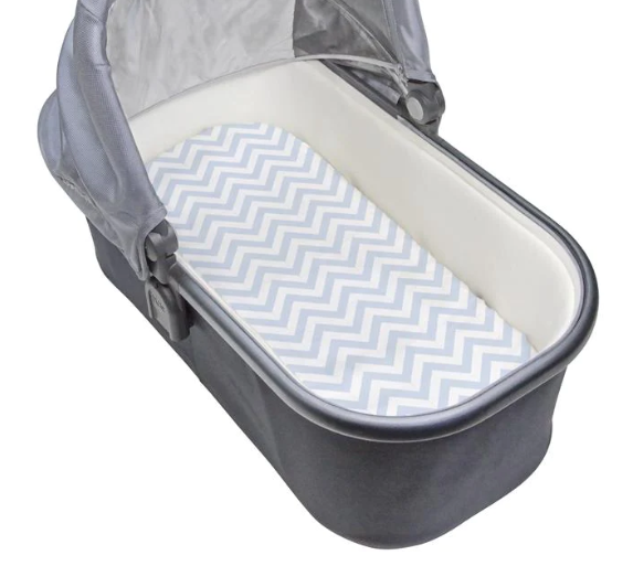 Bassinet Sheet - Chevron Blue