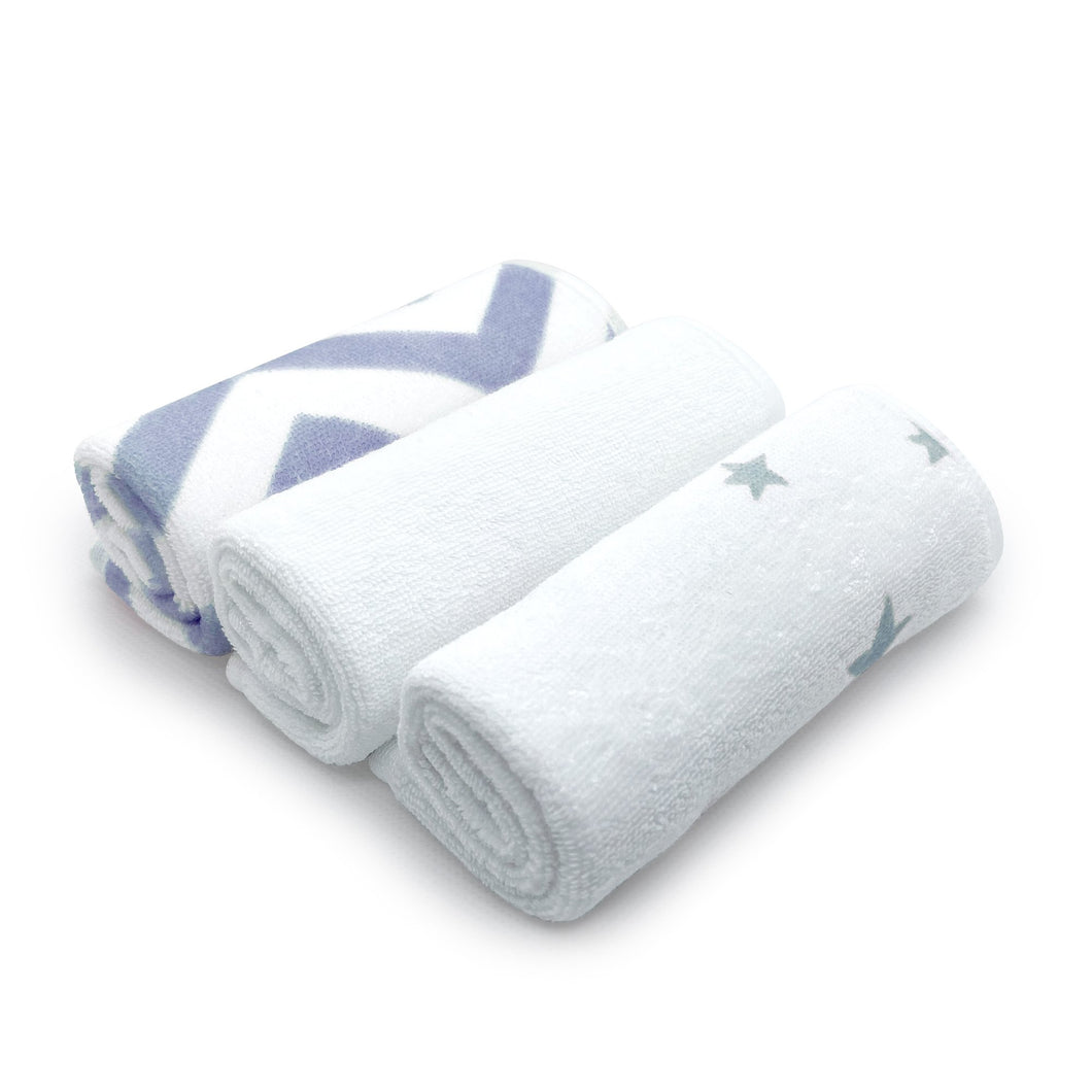 Washcloths - 3pk - Blue