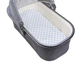 Bassinet Sheet - Lattice Blue