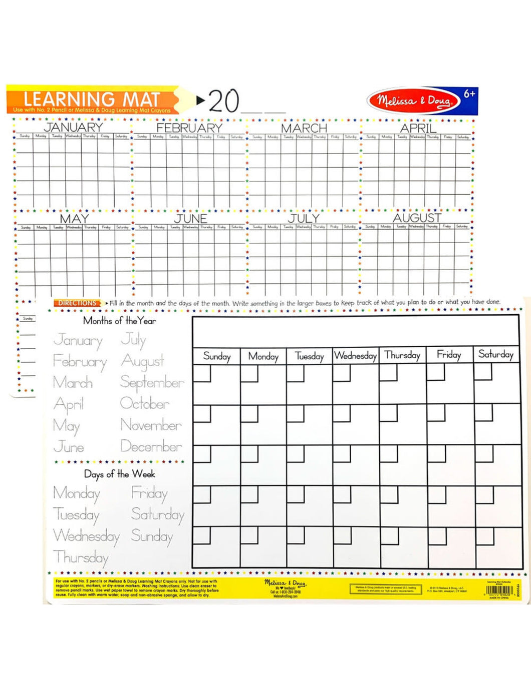 Learning Mat Calendar