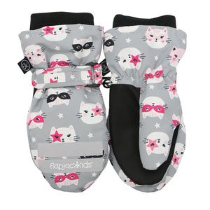 Water Repellent Ski Mittens - 2-4y