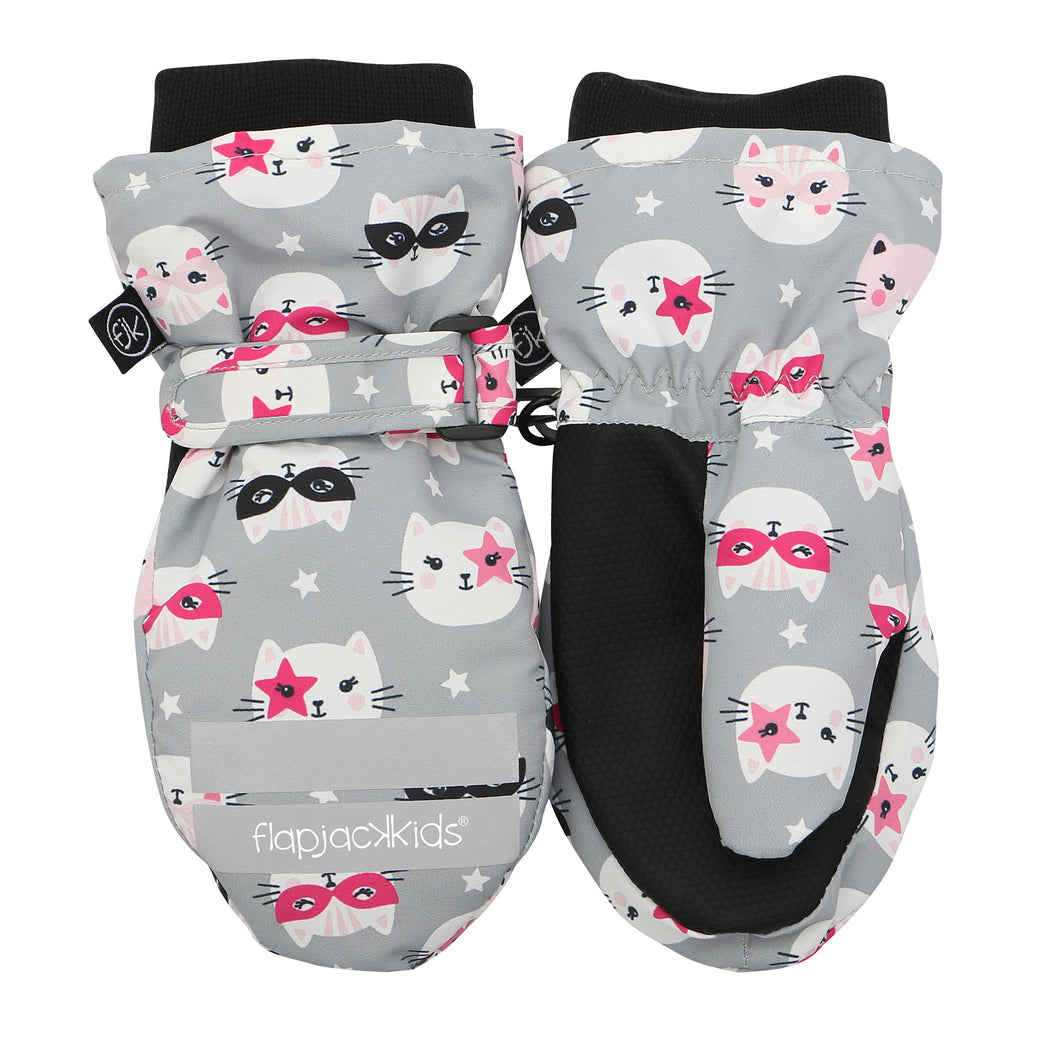 Water Repellent Ski Mittens - 2-4y