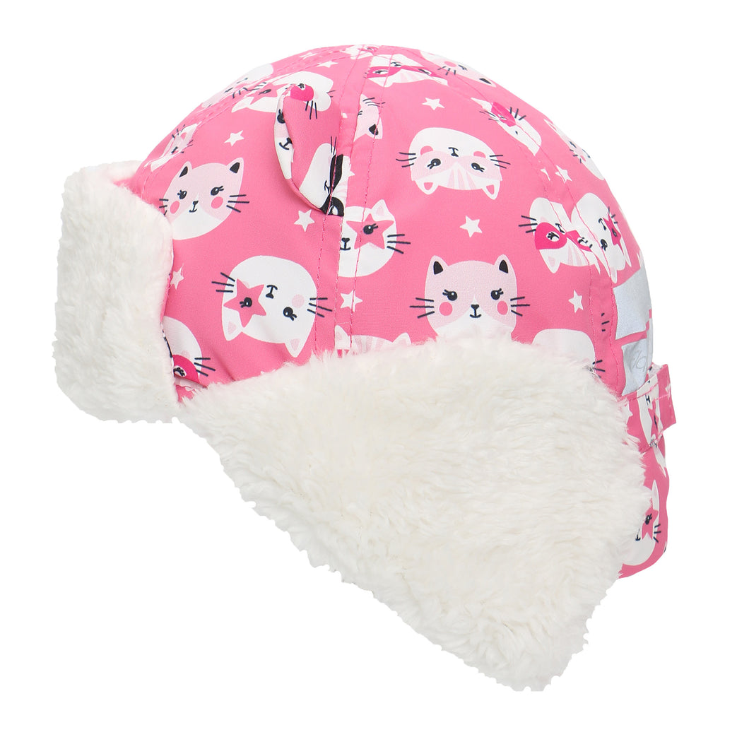 Repellent Trapper Hat Cat Pink