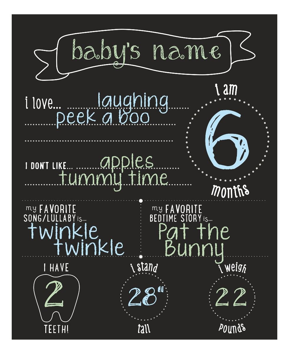 All about Baby Chalkboard