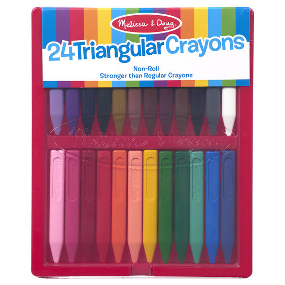 24 Triangular Crayons