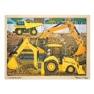 Wooden Jigsaw Puzzle - Diggers at Work
