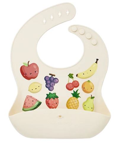 Silicone Food Bib - Fruits