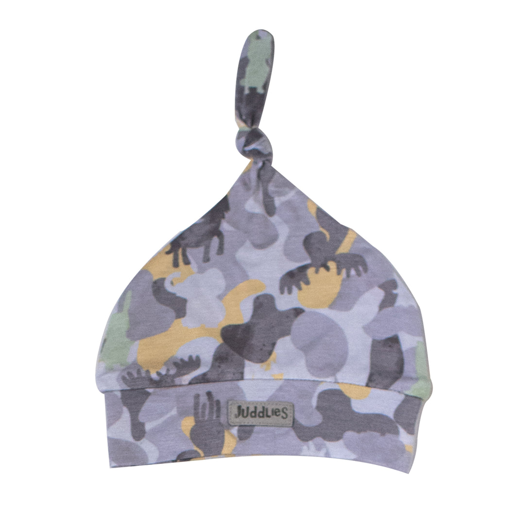 Bamboo Knotted Hat - Grey - 0-4m