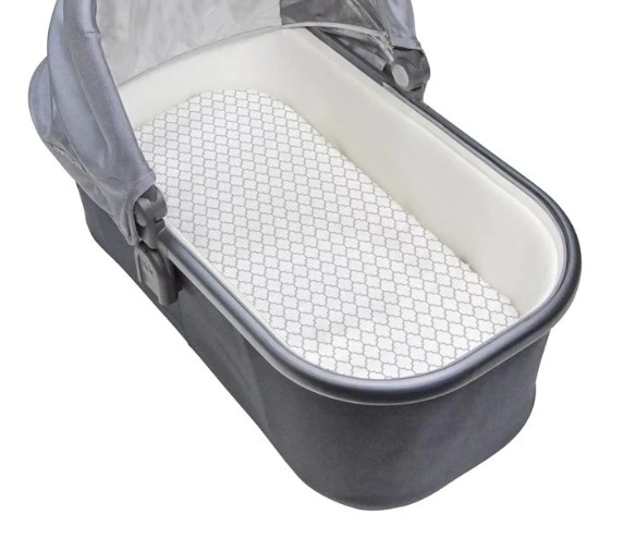Bassinet Sheet - Ornament Grey