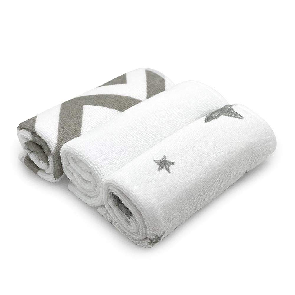Washcloths - 3pk - Grey
