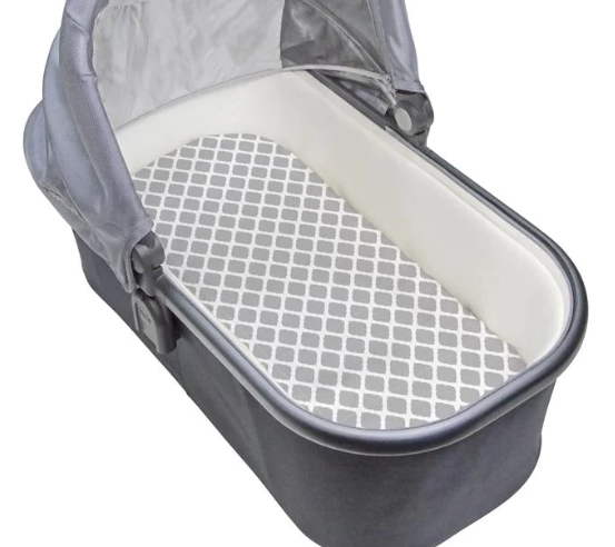 Bassinet Sheet - Lattice Grey