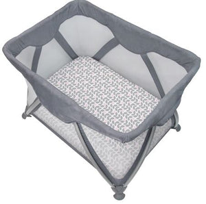 Kushies Playpen Sheet - Grey Petal