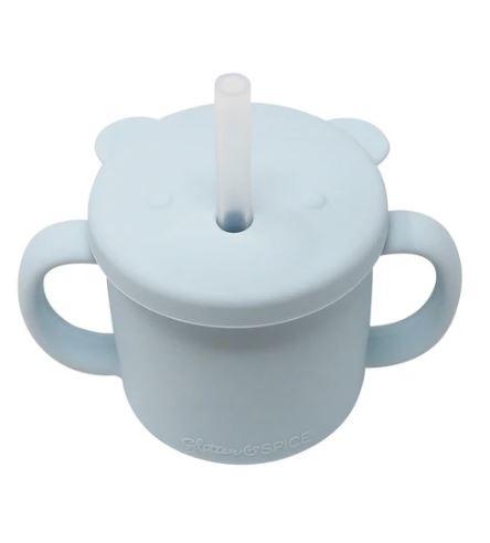 Silicone Bear Cup Ice Blue