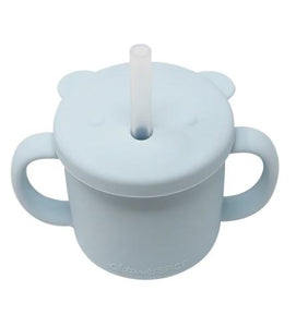 Silicone Bear Cup Ice Blue