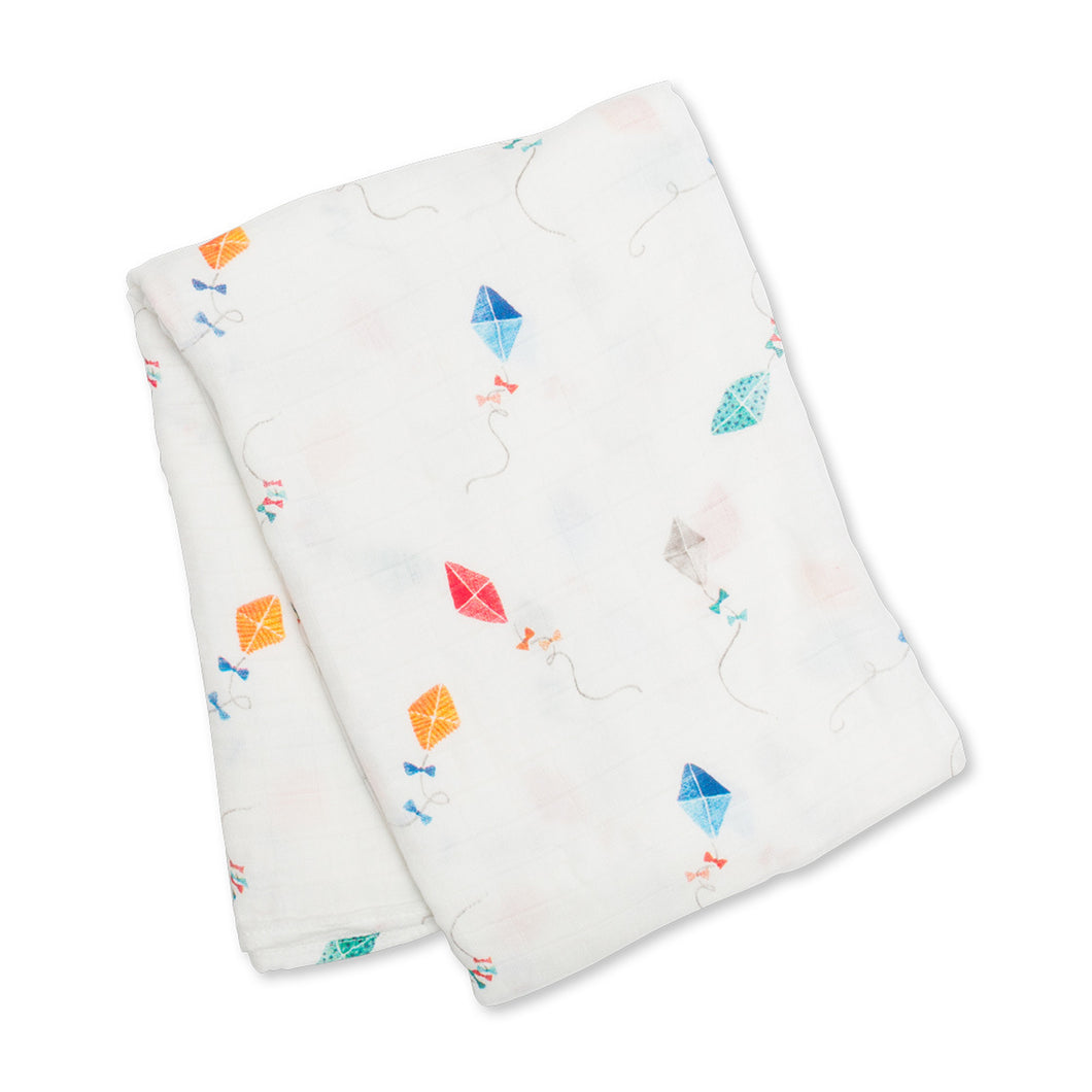 Lululo Bamboo/Cotton Swaddle - Kites