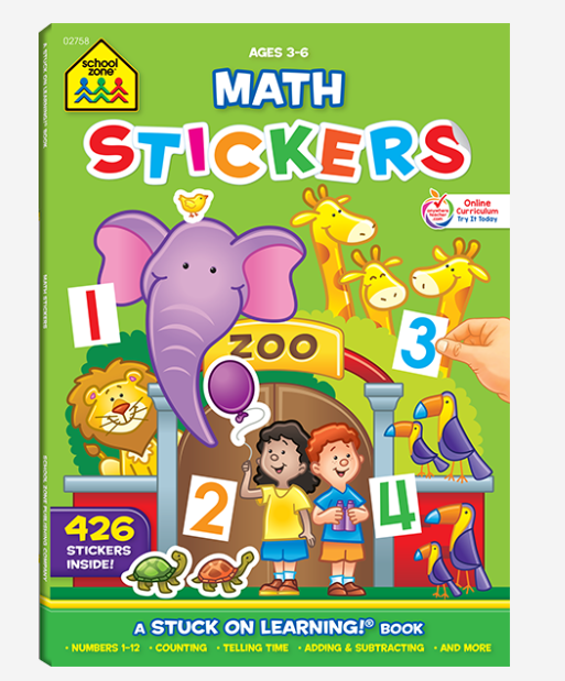 Math Stickers Book – Goderich The Red Door
