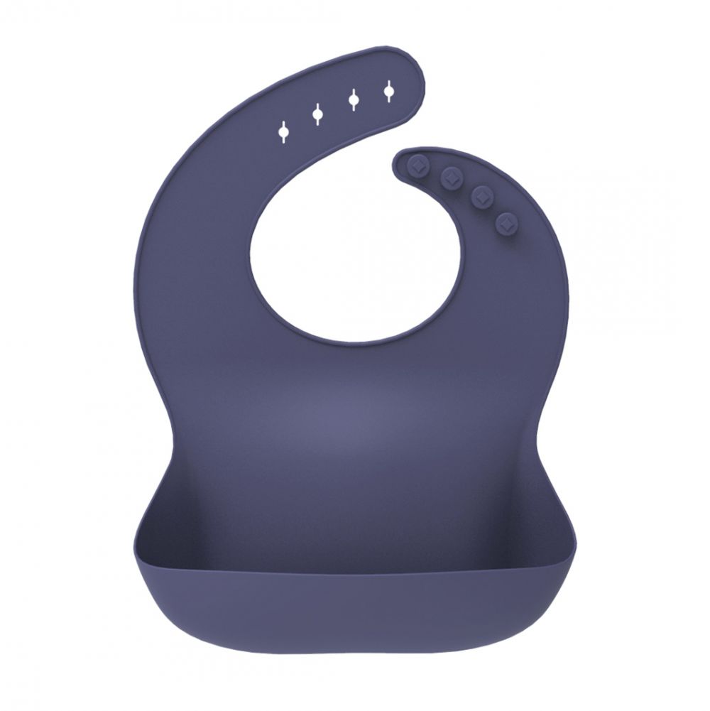 Silicone Food Bib - Midnight