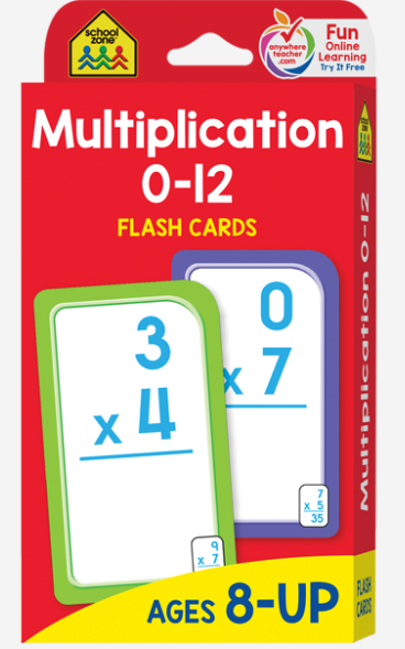 Multiplication Flash Cards