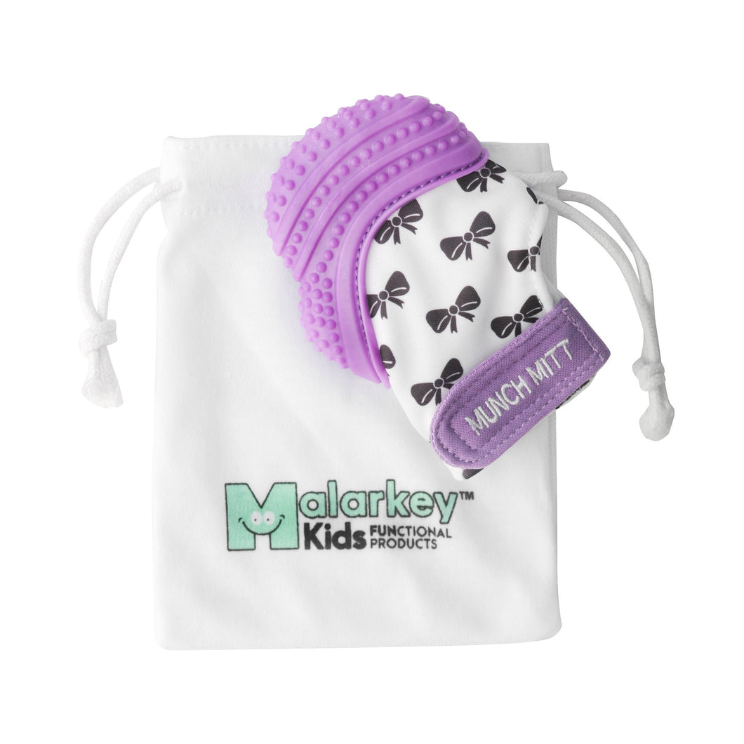 Munch Mitt - Purple Bows