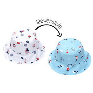 Flapjacks/Reversible Sun Hat Nautical - M