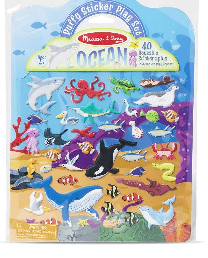 Reusable Puffy Stickers Ocean