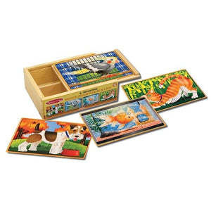 4 Wooden Puzzles - Pets