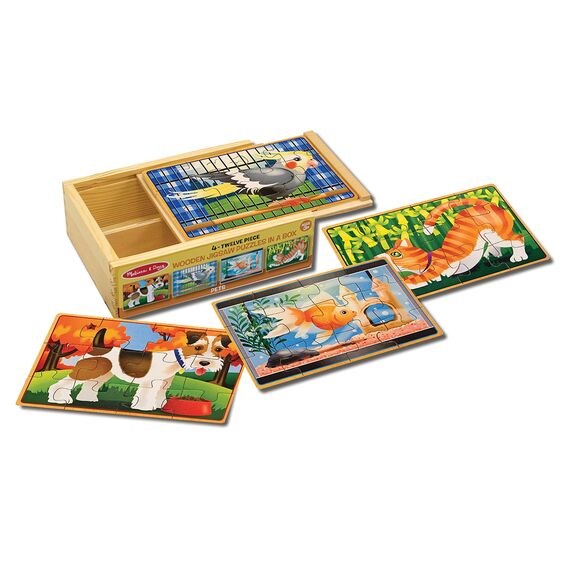 4 Wooden Puzzles - Pets