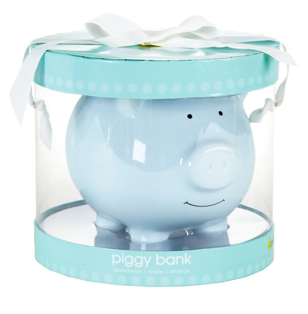Ceramic Piggy Bank - Blue