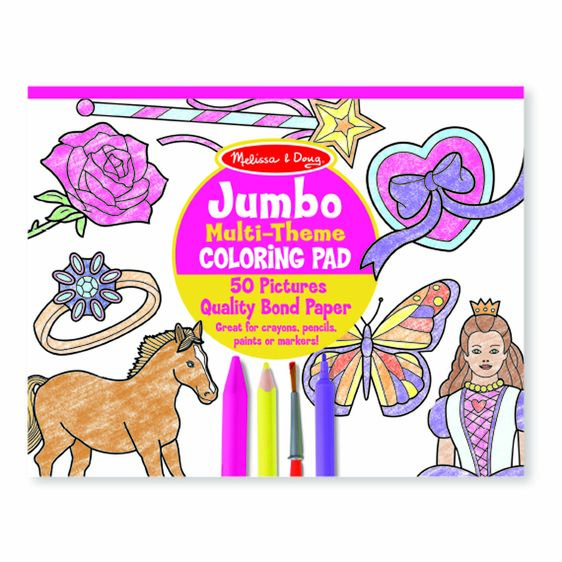 Jumbo Colouring Pad - Pink