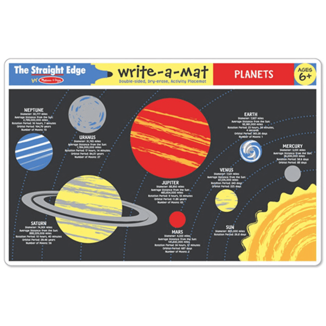 Learning Mat Solar System