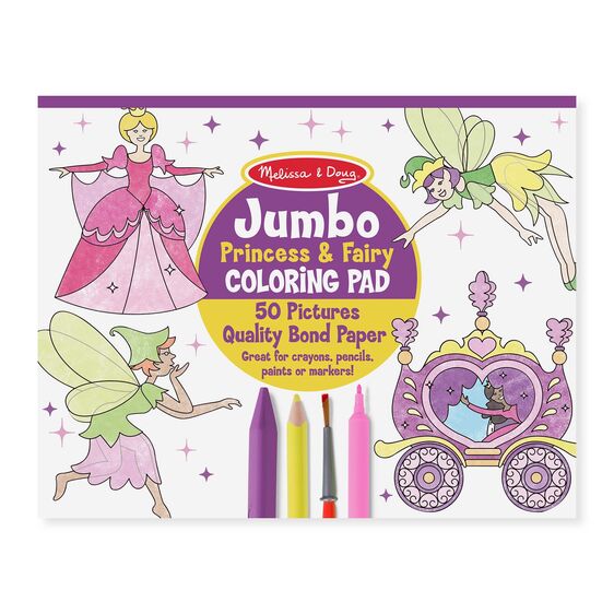 Jumbo Colouring Pad - Princess