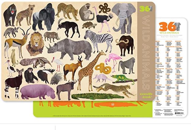 Placemat - Wild Animals
