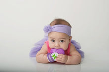 Load image into Gallery viewer, Munch Mitt - Purple Polka Dot