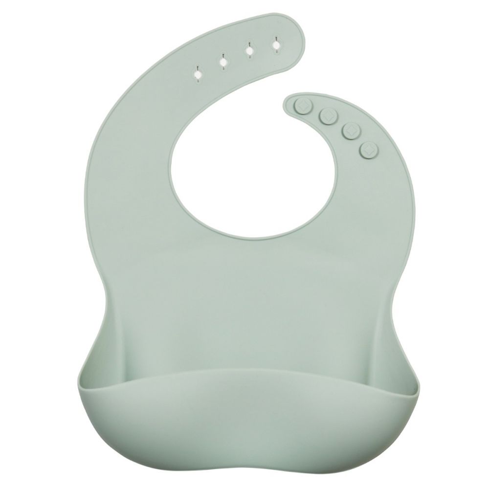 Silicone Food Bib - Sage
