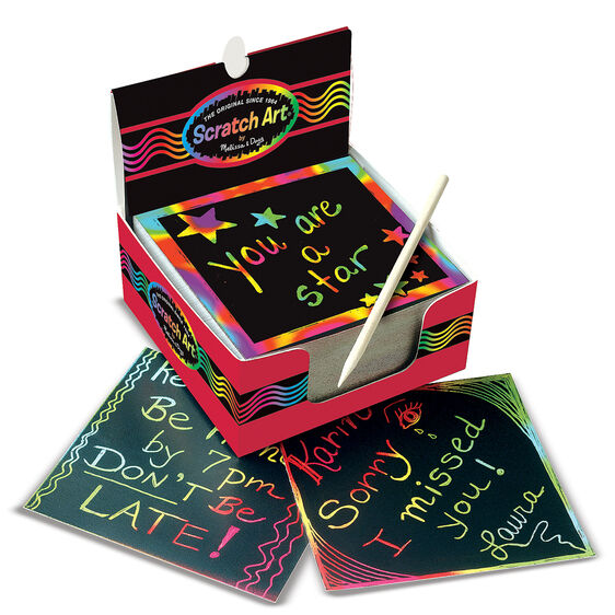 Rainbow Mini Scratch Art Notes