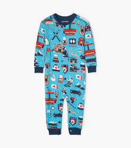 Load image into Gallery viewer, Little Blue House Pj&#39;s - Ski Holiday Union Suit - 12-18m
