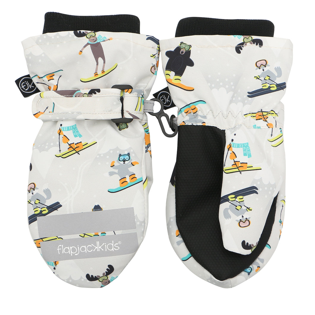 Water Repellent Ski Mittens - Ski Resort