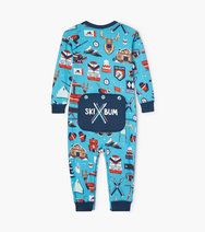 Load image into Gallery viewer, Little Blue House Pj&#39;s - Ski Holiday Union Suit 18-24m
