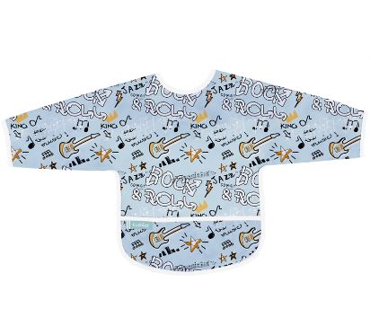 CleanBib with Sleeves - Blue Rock - 12-24m