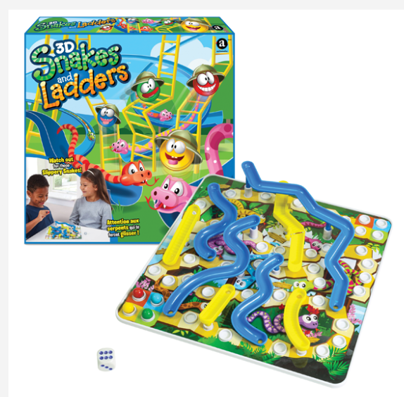 3D Snakes and Ladders