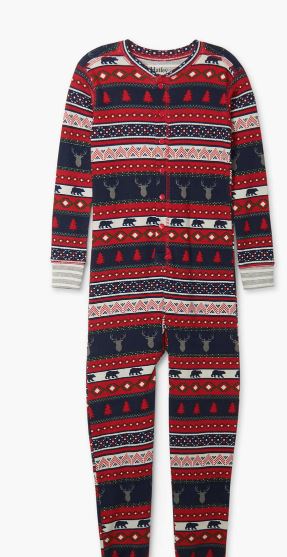 Hatley Pj's - Fair Isle Stag One Piece - 8