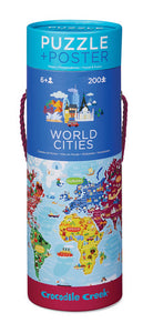 World Cities Puzzle & Map