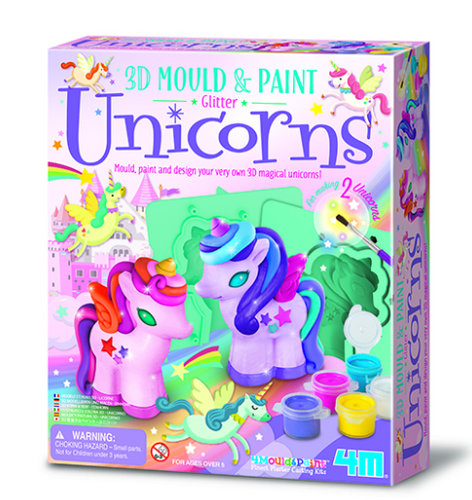 3D Mould & Paint Unicorns