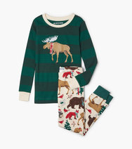 Load image into Gallery viewer, Little Blue House Pj&#39;s - Woodland Winter - 4