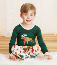 Load image into Gallery viewer, Little Blue House Pj&#39;s - Woodland Winter - 4