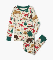 Little Blue House Pj's - Woodland Winter - 4